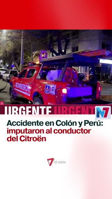 Accidente en Colón y Perú: imputaron al conductor del Citroën