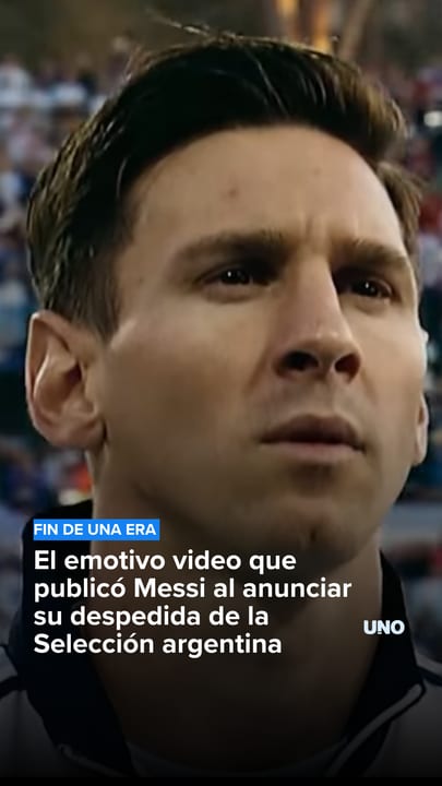 El emotivo video que publicó Messi al anunciar su despedida de la Selección argentina