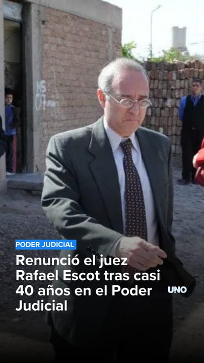Renunció el juez Rafael Escot tras casi 40 años en el Poder Judicial