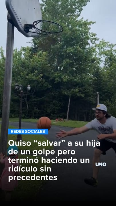 Quiso “salvar” a su hija de un golpe pero terminó haciendo un ridículo sin precedentes