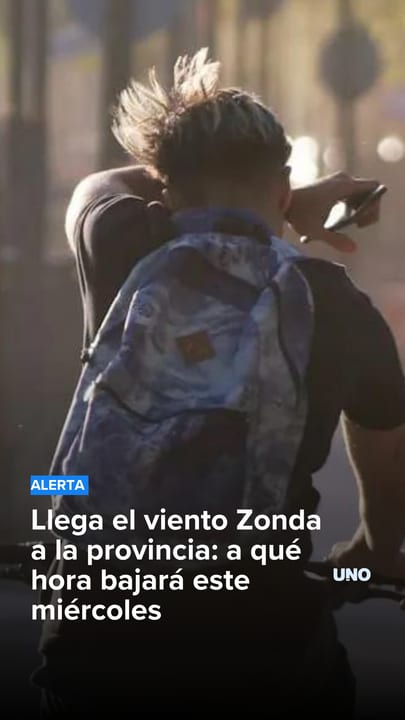 Llega el viento Zonda a la provincia: a qué hora bajará este miércoles