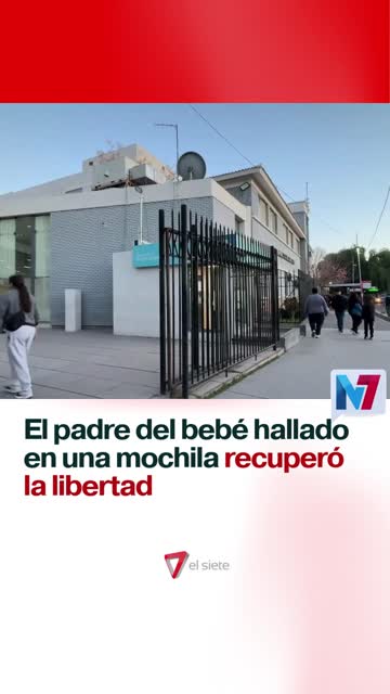 El padre del bebé hallado en una mochila recuperó la libertad
