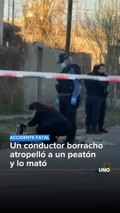 Un conductor borracho atropelló a un peatón y lo mató
