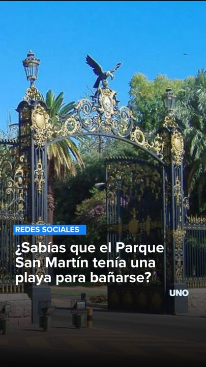 ¿Sabías que el Parque San Martín tenía una playa para bañarse?