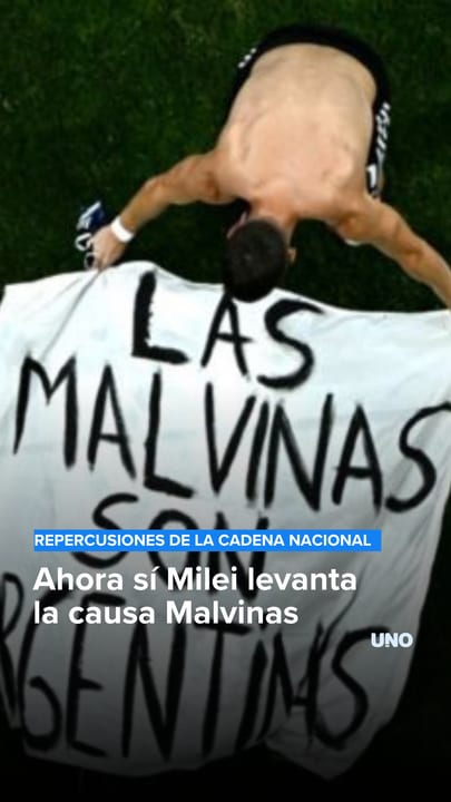 Ahora sí Milei levanta la causa Malvinas