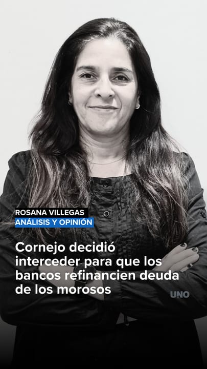 Cornejo decidió interceder para que los bancos refinancien deuda de los morosos