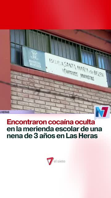 Las Heras: encontraron cocaína oculta en la merienda escolar de una nena de 3 años