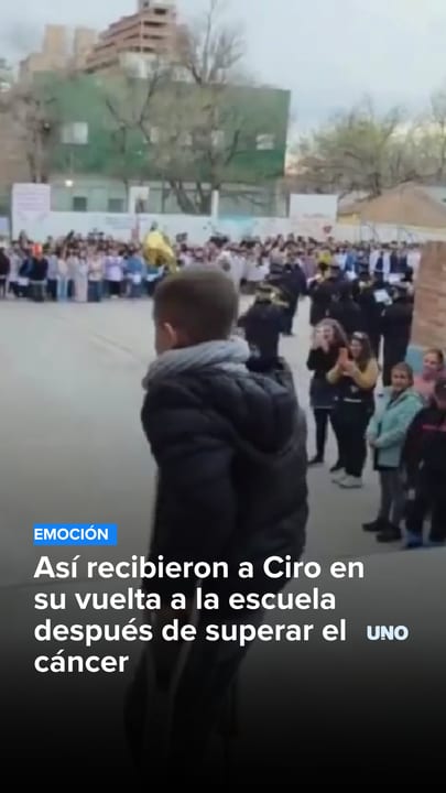 Así recibieron a Ciro en su vuelta a la escuela después de superar el cáncer