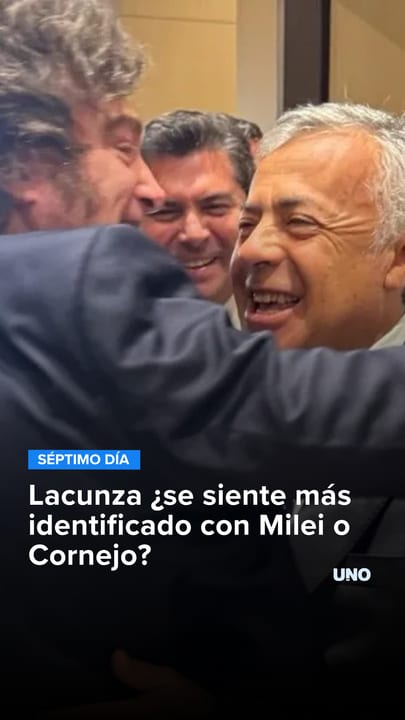 Lacunza ¿se siente más identificado con Milei o Cornejo?