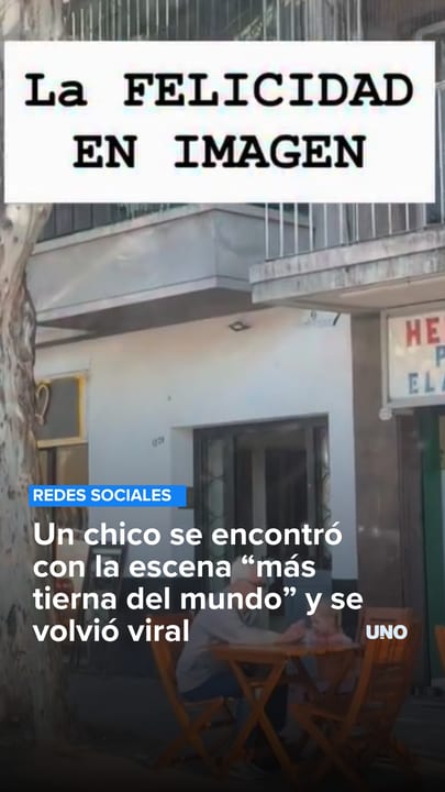 Un chico se encontró con la escena “más tierna del mundo” y se volvió viral