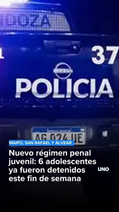 Nuevo régimen penal juvenil: 6 adolescentes ya fueron detenidos este fin de semana