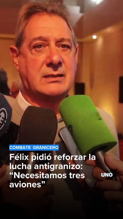 Félix pidió reforzar la lucha antigranizo: “Necesitamos tres aviones”
