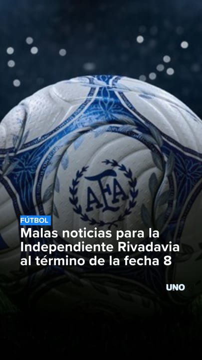 Independiente Rivadavia perdió la cima de la tabla anual