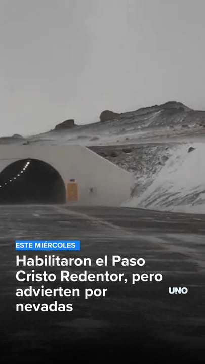 Habilitaron el Paso Cristo Redentor, pero advierten por nevadas