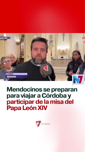 Mendocinos se preparan para viajar a Córdoba y participar de la misa del Papa León XIV