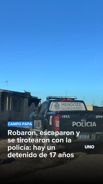 Robaron, escaparon y se tirotearon con la policía: hay un detenido de 17 años