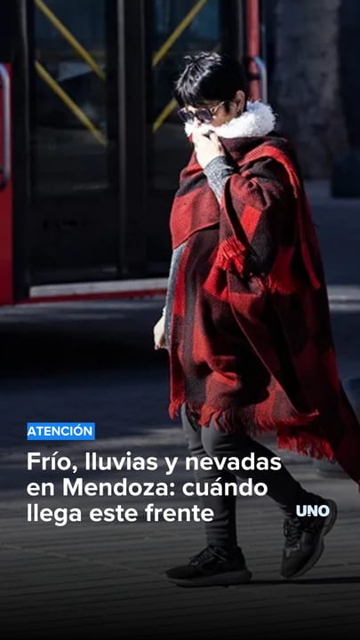 Frío, lluvias y nevadas en Mendoza: cuándo llega este frente