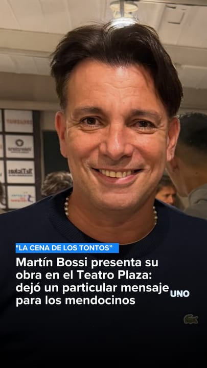 Martín Bossi presenta su obra en el Teatro Plaza: dejó un particular mensaje para los mendocinos