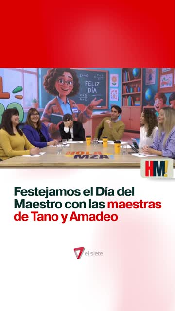 ¡Los festejos del Día del Maestro con las seños del Tano y Amadeo!