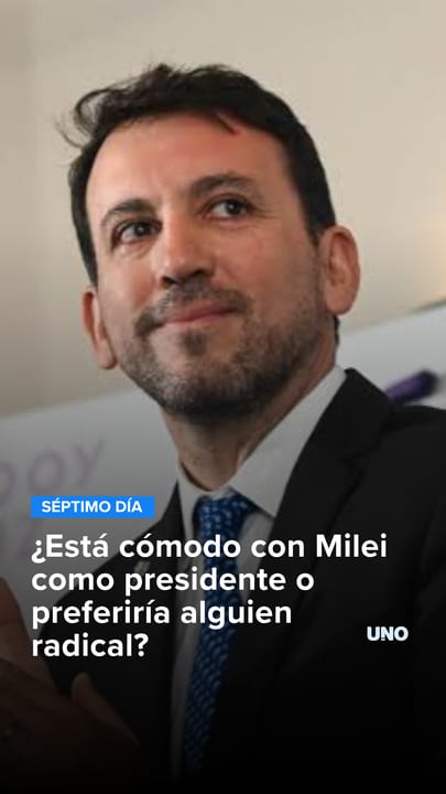 Tadeo García Zalazar en 7D: ¿Está cómodo con Milei como presidente o preferiría alguien radical?