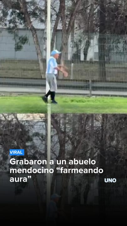 Grabaron a un abuelo mendocino “farmeando aura”