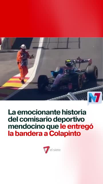 La historia del mendocino que le entregó la bandera a Colapinto