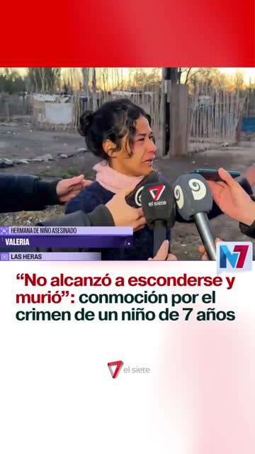 "No alcanzó a esconderse y murió": conmoción por el crimen de un niño de 7 años