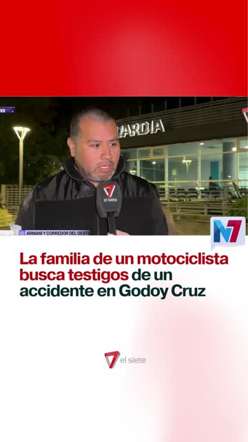 La familia de un motociclista busca testigos de un accidente en Godoy Cruz