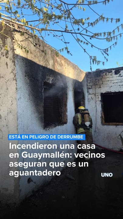 Incendieron una casa en Guaymallén: vecinos aseguran que es un aguantadero