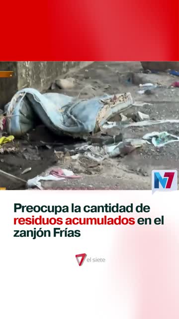 Preocupa la cantidad de residuos en el zanjón Frías