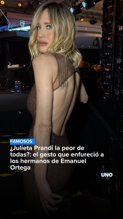Julieta Prandi la peor de todas?: el gesto que enfureció a los hermanos de Emanuel Ortega